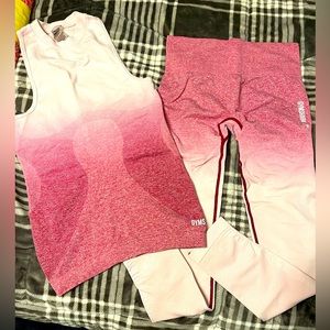 Gymshark ombré seamless set size S